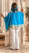 Custom made 100% VINTAGE silk (crepe de chine) Kaftan dress, hand made, unique, personalized, relaxed style