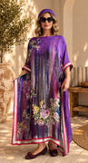 Custom made 100% VINTAGE silk (crepe de chine) Kaftan dress, hand made, unique, personalized, relaxed style