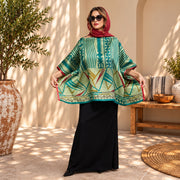 Custom made 100% VINTAGE silk Kaftan style bloused, hand made, unique, personalized, relaxed style