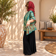 Custom made 100% VINTAGE silk Kaftan style bloused, hand made, unique, personalized, relaxed style