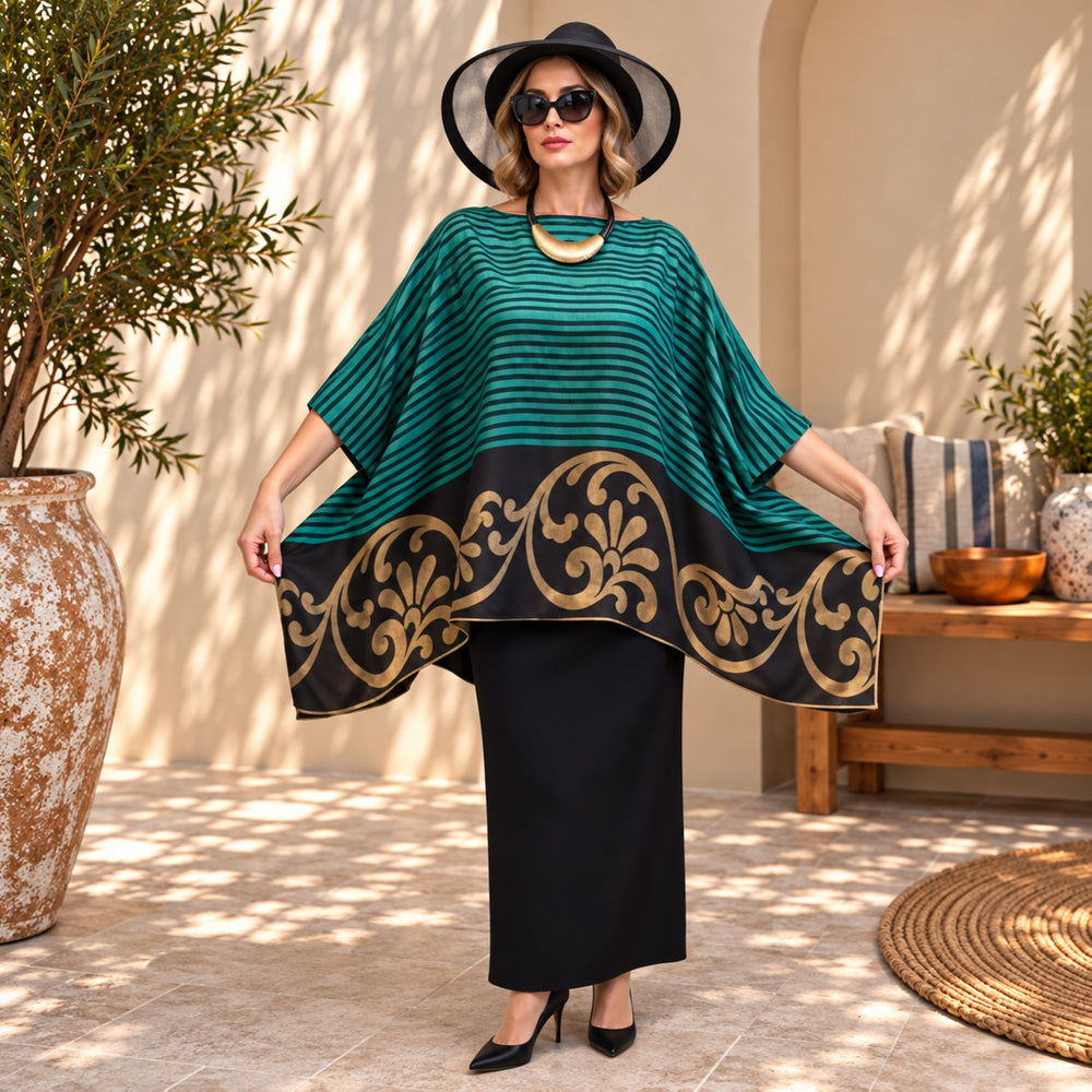Custom made 100% VINTAGE silk Kaftan style blouse, hand made, unique, personalized, relaxed style