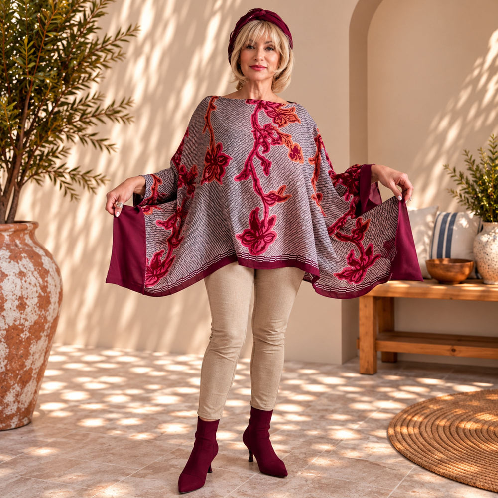 Custom, handmade 100% VINTAGE silk (crepe de chine) Kaftan style blouse, unique, personalized, relaxed style
