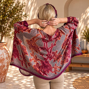 Custom, handmade 100% VINTAGE silk (crepe de chine) Kaftan style blouse, unique, personalized, relaxed style