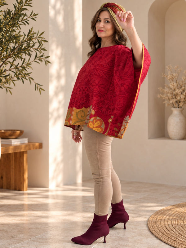 Custom handmade 100% VINTAGE silk Kaftan style blouse, hand made, unique, personalized, relaxed style