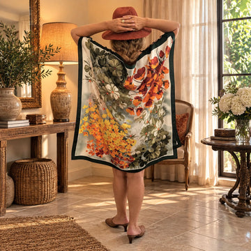 Silk Kaftan Dress or Tunic – 34 in, One Size