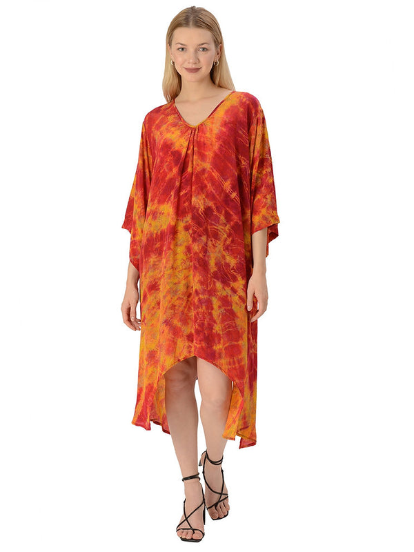 Pure Crepe Silk Long Kaftan (X-Large)