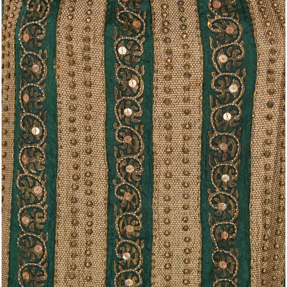 Pure Silk Hand Beaded Long Kurta Sequins Work (X-Lage)