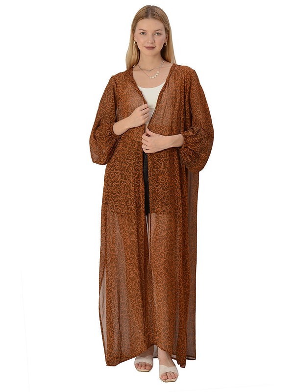 Pure Georgette Silk Long Shrug (Free Size)