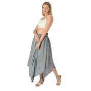 Pure Crepe Silk Wrap Blouse - Upcycled Free Size (Small)