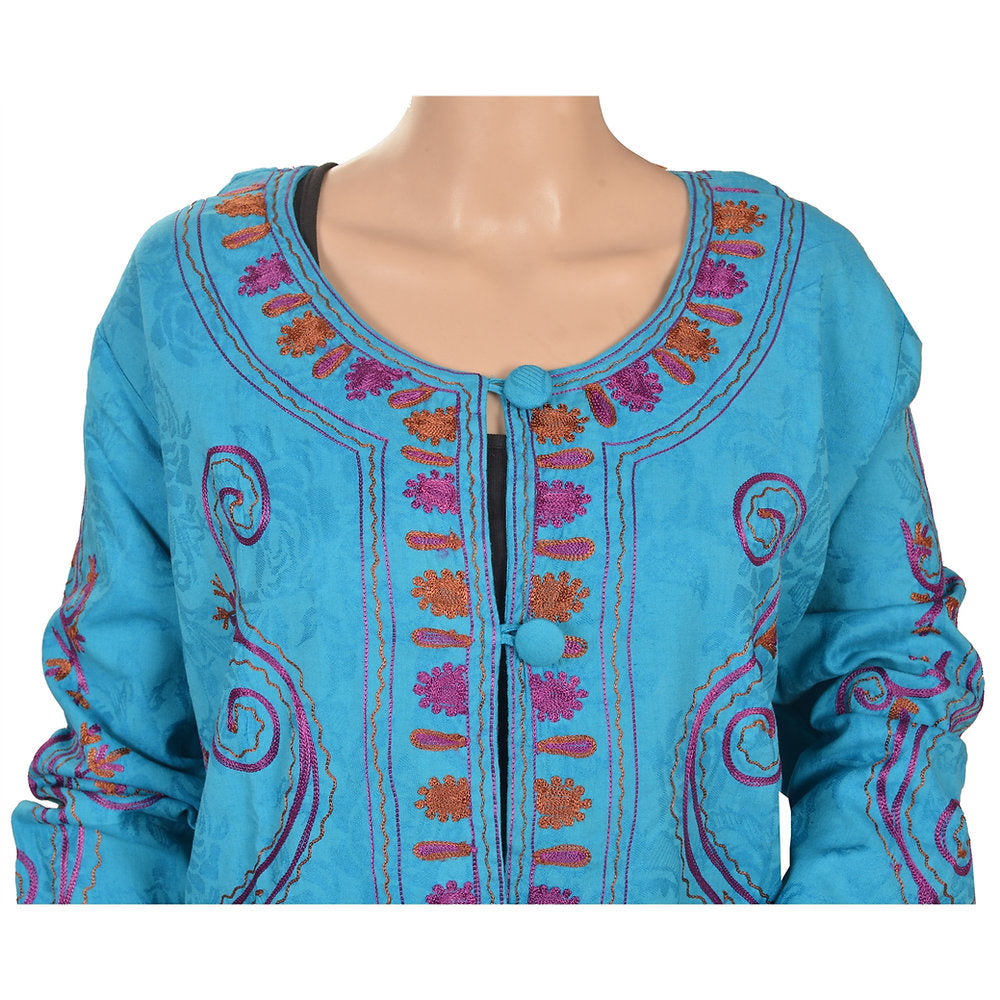 Cotton Hand Embroidered Jacket