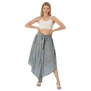 Pure Crepe Silk Wrap Blouse - Upcycled Free Size (Small)