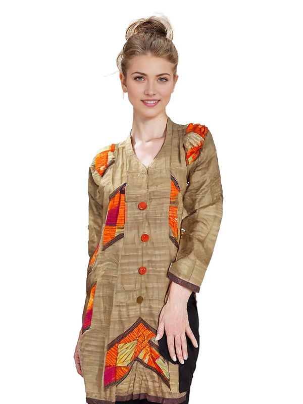 Pure Cotton A-Line Long Kurta (Small)