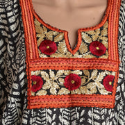 Cotton Embroidered Flared Wrap Skirt (Free Size)