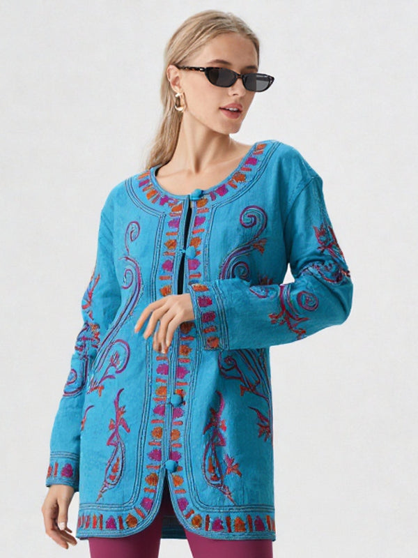 Cotton Hand Embroidered Jacket