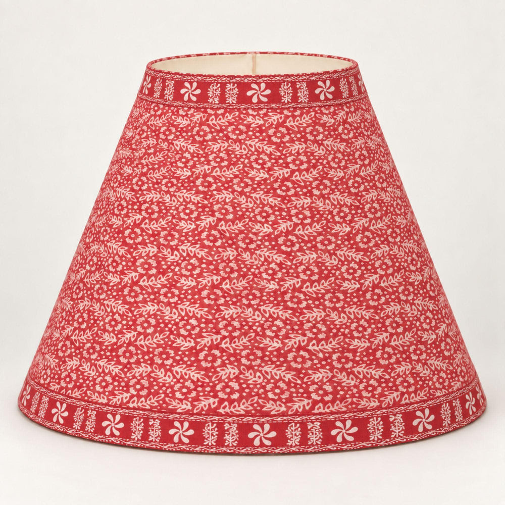 Handmade Pink Pure Cotton Upcycled Sari Lamp Shade, W/ Frame W/O Base Stand Pleated Floral Design, Eco-Friendly Decor Night By KreatvKraft